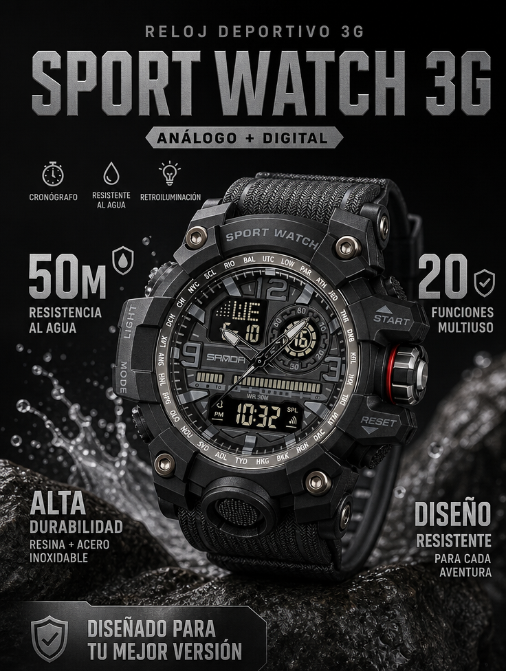RELOJ DEPORTIVO 3G