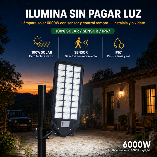 Lámpara Solar 6000W